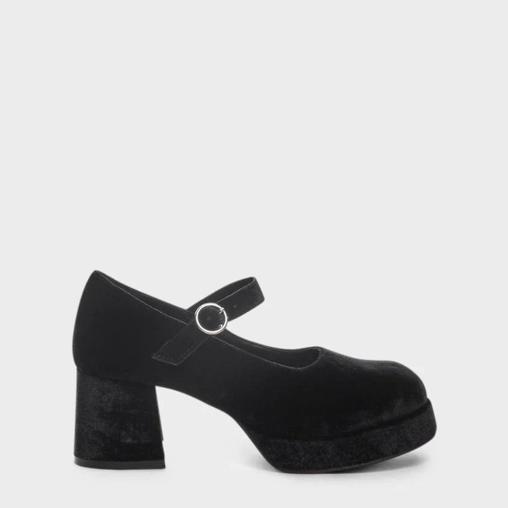 Delias Recess Junkie Velvet Mary Janes